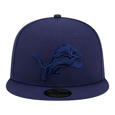 Men's New Era Navy Detroit Lions Color Pack 59FIFTY Fitted Hat