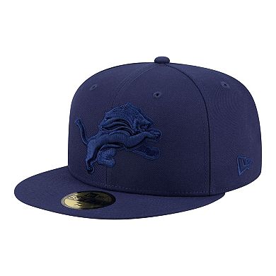 Men's New Era Navy Detroit Lions Color Pack 59FIFTY Fitted Hat