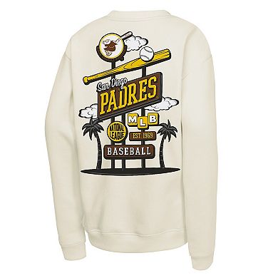 Youth Mitchell & Ness Natural San Diego Padres Retro Billboard Sweatshirt