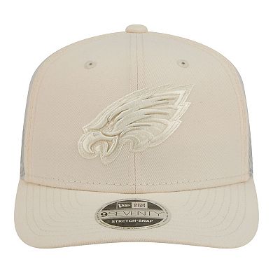 Men's New Era Cream Philadelphia Eagles Color Pack 9SEVENTY Adjustable Hat