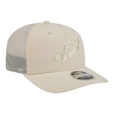 Men's New Era Cream Philadelphia Eagles Color Pack 9SEVENTY Adjustable Hat