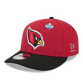 Men's New Era Cardinal/Black Arizona Cardinals 2026 NFL Draft On Stage Pre-Curved 9FIFTY Snapback Hat