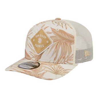 Men's New Era Tan San Diego Padres Tonal Palm 9SEVENTY Adjustable Trucker Hat