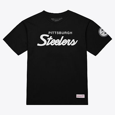 Men's Mitchell & Ness Black Pittsburgh Steelers Head Coach Classic T-Shirt