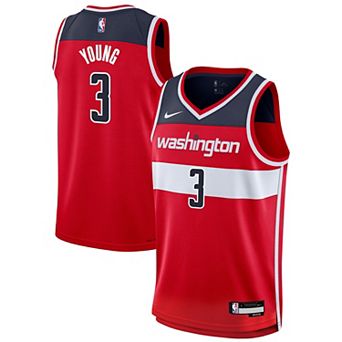 Youth Nike Trae Young Red Washington Wizards Swingman Jersey - Icon Edition