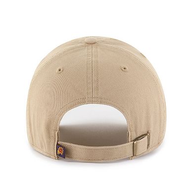 Men's '47 Khaki Phoenix Suns Logo Clean Up Adjustable Hat