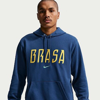 Men's Nike Blue Brazil National Team Club Hoodie