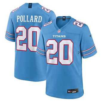 Men's Nike Tony Pollard Light Blue Tennessee Titans Game Jersey