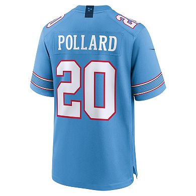 Men's Nike Tony Pollard Light Blue Tennessee Titans Game Jersey