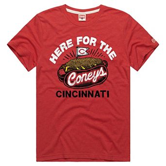 Men's Homage Red Cincinnati Reds Tri-Blend Hyperlocal T-Shirt