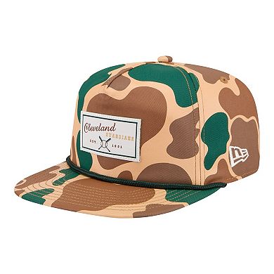 Men's New Era Camo Cleveland Guardians Duck 19TWENTY Adjustable Hat
