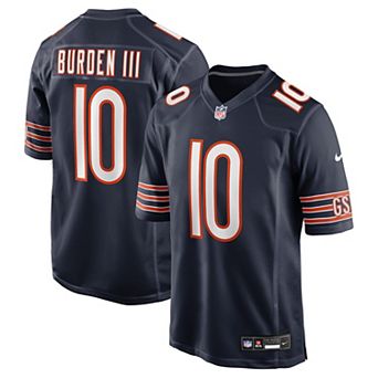 Men's Nike Luther Burden III Navy Chicago Bears Team Game Jersey