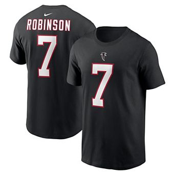 Men's Nike Bijan Robinson Black Atlanta Falcons Name & Number T-Shirt