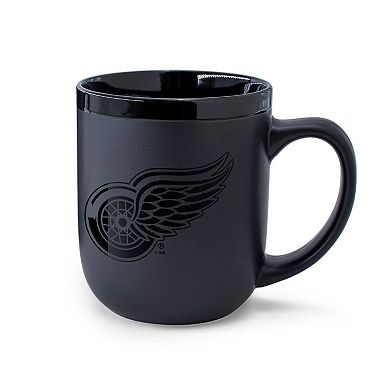 WinCraft Detroit Red Wings 17oz. Black Tonal Ceramic Mug