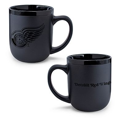 WinCraft Detroit Red Wings 17oz. Black Tonal Ceramic Mug