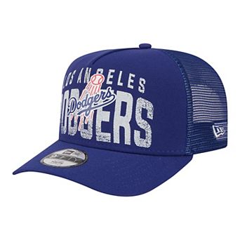 Youth New Era Royal Los Angeles Dodgers Logo Fade A-Frame 9FIFTY Snapback Hat