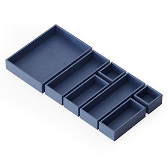 Drawer Organizer Storage Set, Multi-Compartment Tray, Suitable for Kitchen and Desk