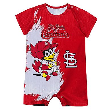 Newborn Outerstuff Red St. Louis Cardinals Baby Mascot Bodysuit
