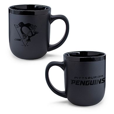 WinCraft Pittsburgh Penguins 17oz. Black Tonal Ceramic Mug