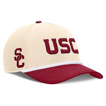 Unisex Nike Natural USC Trojans 2026 Primetime Natural 5-Panel Rope 2-Tone Rise Hat