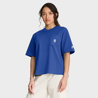 Women's Nike Royal Duke Blue Devils Legacy Pocket Boxy T-Shirt