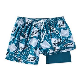 Men's Chubbies Midnight Green Philadelphia Eagles Game Day Fit Classic Lined Swim Trunks
