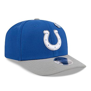 Men's New Era Royal/Gray Indianapolis Colts 2026 NFL Draft 9SEVENTY Adjustable Hat