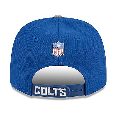 Men's New Era Royal/Gray Indianapolis Colts 2026 NFL Draft 9SEVENTY Adjustable Hat