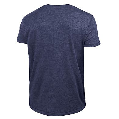 Men's Champion Navy Chicago White Sox Cooperstown Logo Tri-Blend T-Shirt