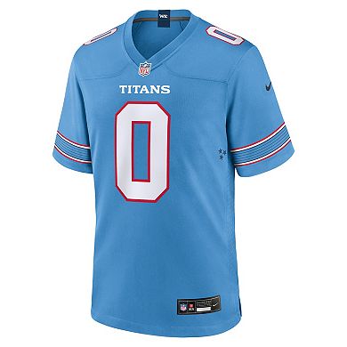 Men's Nike Calvin Ridley Light Blue Tennessee Titans Game Jersey