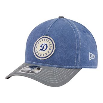 Men's New Era Royal/Gray Los Angeles Dodgers Felt M-Crown A-Frame 9FORTY Adjustable Hat