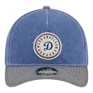 Men's New Era Royal/Gray Los Angeles Dodgers Felt M-Crown 9FORTY Adjustable Hat