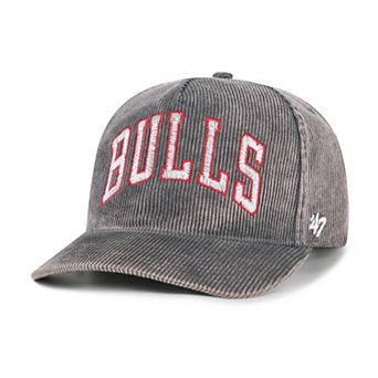 Men's '47 Charcoal Chicago Bulls Reclaim Snow Wash Corduroy Adjustable Hitch Hat