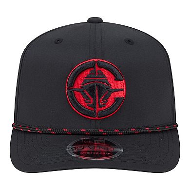 Men's New Era Black LA Clippers Sport Rope Vented Stretch-Snap 9SEVENTY Hat