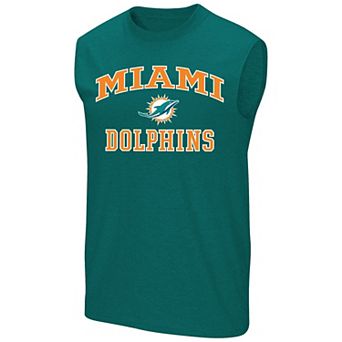 Men's Fanatics Aqua Miami Dolphins Big & Tall Hart & Soul Muscle Tank Top