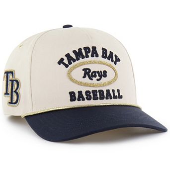 Men's '47 x Stoney Clover Lane Natural/Navy Tampa Bay Rays Glitter Rope Hitch Adjustable Hat