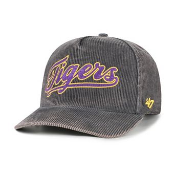 Men's '47 Gray LSU Tigers Reclaim Snow Wash Corduroy Hitch Adjustable Hat