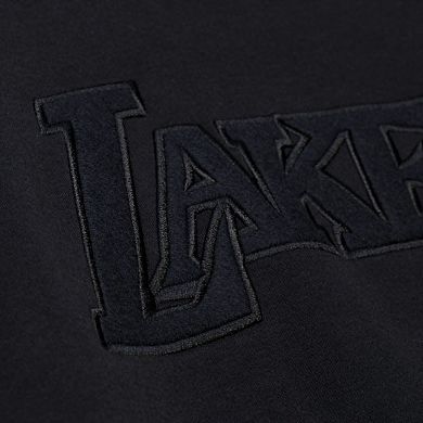 Men's Mitchell & Ness Black Los Angeles Lakers Phantom Fleece Sweatshirt