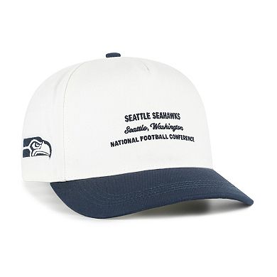 Men's '47 White Seattle Seahawks Contemporary Two-Tone Hitch Adjustable Hat