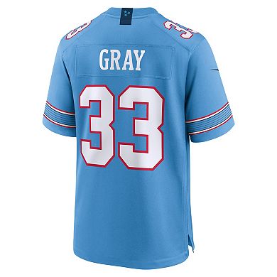 Men's Nike Cedric Gray Light Blue Tennessee Titans Game Jersey