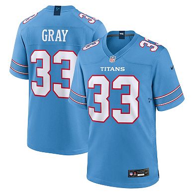 Men's Nike Cedric Gray Light Blue Tennessee Titans Game Jersey