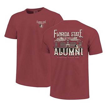 Women's Garnet Florida State Seminoles Comfort Colors Campus Alumni T-Shirt