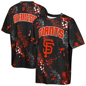 Youth Outerstuff Black San Francisco Giants Y2 Tech Stadium Lights T-Shirt