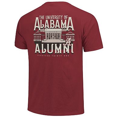 Unisex Crimson Alabama Crimson Tide Comfort Colors Campus Alumni T-Shirt