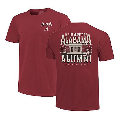 Unisex Crimson Alabama Crimson Tide Comfort Colors Campus Alumni T-Shirt