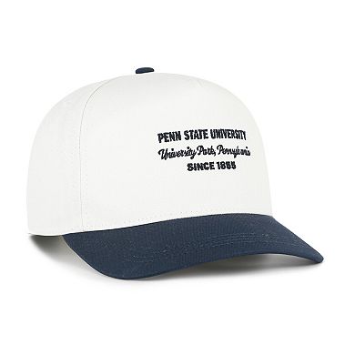 Men's '47 White Penn State Nittany Lions Contemporary Basics Two-Tone Hitch Adjustable Hat