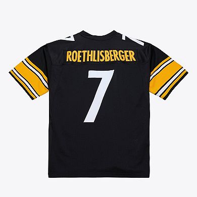 Men's Mitchell & Ness Ben Roethlisberger Black Pittsburgh Steelers 2004 Authentic Throwback Jersey