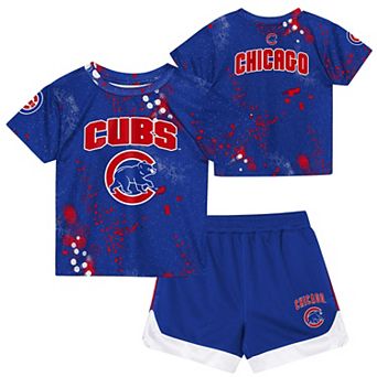 Preschool Outerstuff Royal Chicago Cubs Pinch Hitter Infielder T-Shirt & Shorts Set
