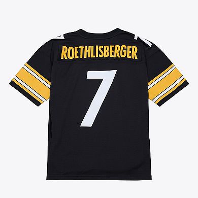 Men's Mitchell & Ness Ben Roethlisberger Black Pittsburgh Steelers 2001 Legacy Throwback Replica Jersey