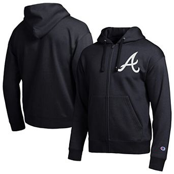 Men's Champion Black Atlanta Braves All-Star Full-Zip Hoodie